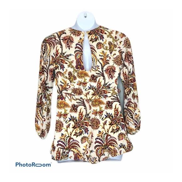 Show Me Your MuMu Bailey Floral Long Sleeve Romper Small NWOT - Picture 8 of 11